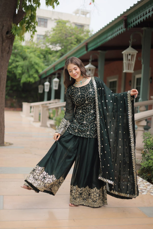 PREMIUM DESIGNER READYMADE KURTI-PLAZOO-DUPATTA COLLECTIONS