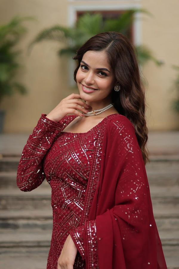 PREMIUM DESIGNER READYMADE TOP-SHARARA-DUPATTA COLLECTIONS