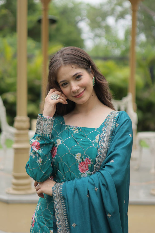 PREMIUM DESIGNER READYMADE KURTI-PLAZOO-DUPATTA COLLECTIONS