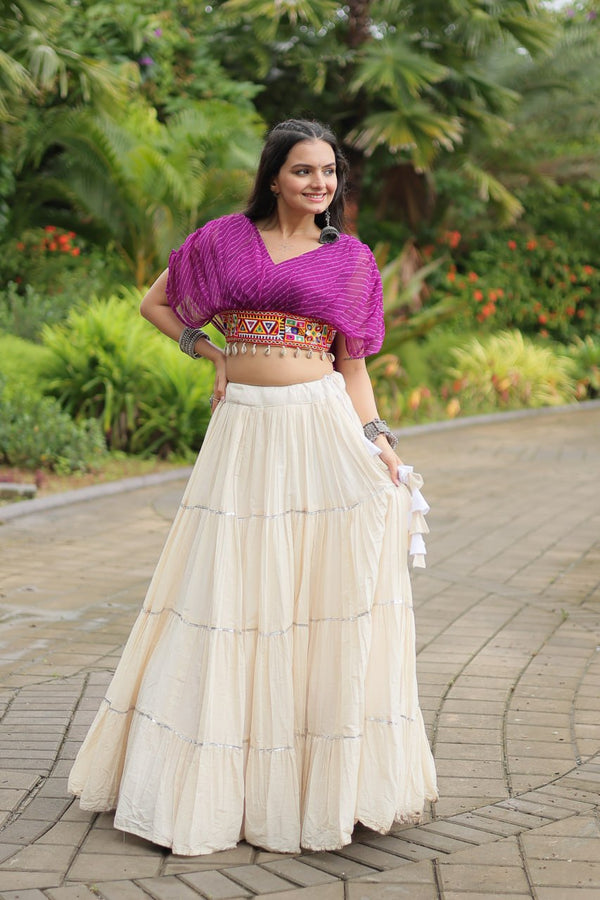 Adorable Designer Readymade Cotton Lehenga choli Set