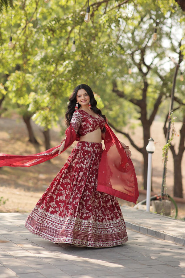 Women lehenga choli set with dupatta
