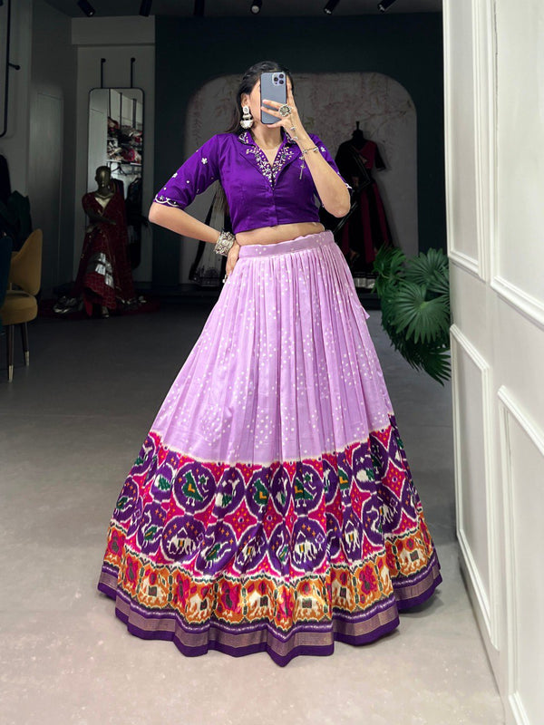 Embrace the heritage of Tussar silk Purple Co-ord Set