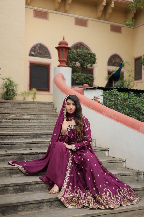 Premium Designer Readymade Top-sharara-dupatta